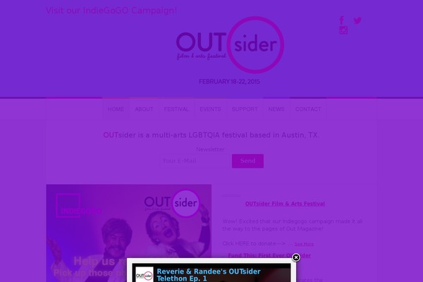 Expo theme site design template sample