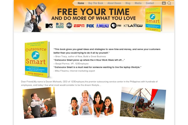 Longpage theme site design template sample