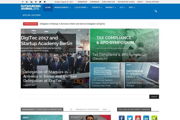 Newspaper Child theme site design template sample