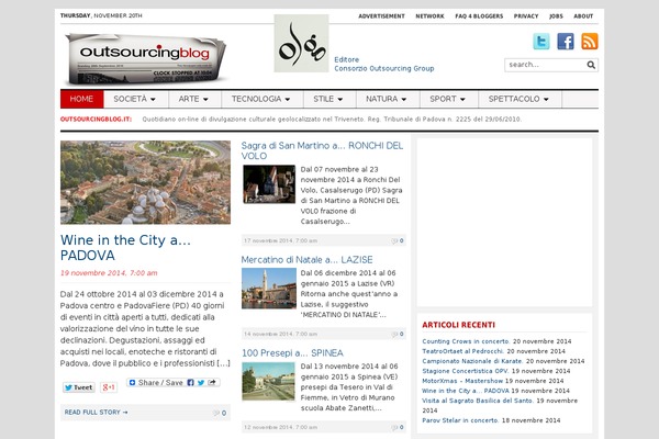 Tribune theme site design template sample