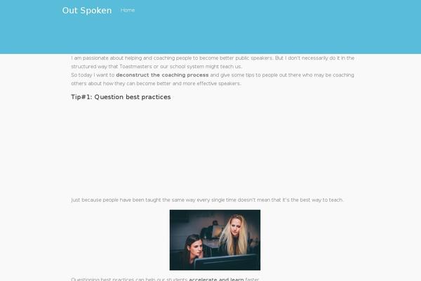 Tesseract theme site design template sample