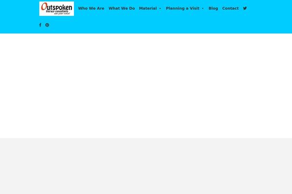 Outspoken theme site design template sample