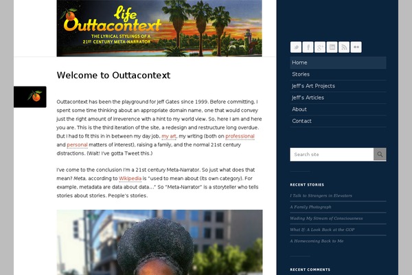 Site using Flickr Justified Gallery plugin