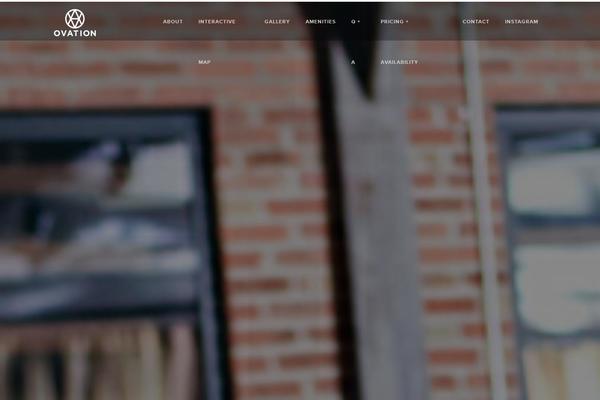 Ovation theme site design template sample
