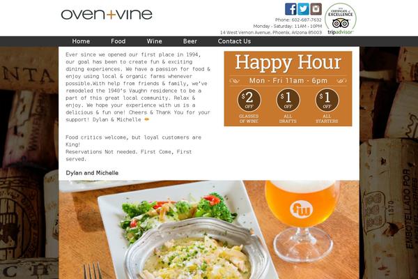 ovenandvine.com site used Ovenandvine
