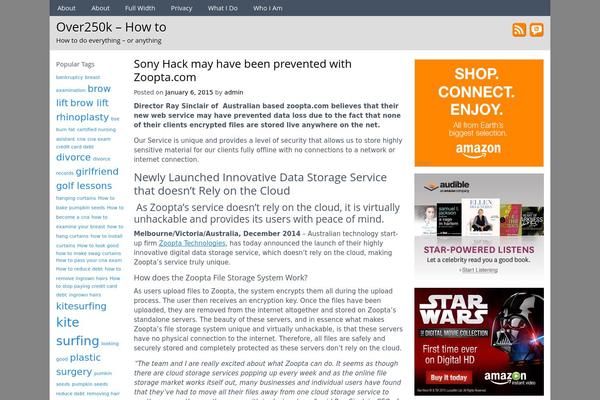 Site using AVH Extended Categories Widgets plugin
