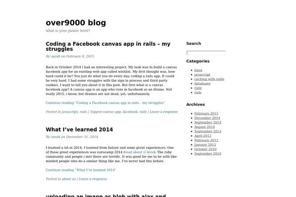 Hybrid theme site design template sample