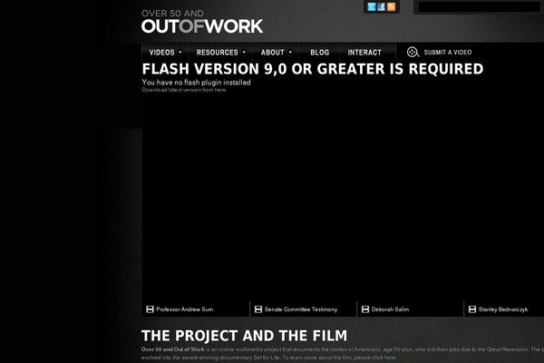 over50 theme websites examples