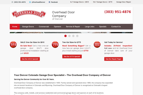 overheaddoordenver.com site used Overhead