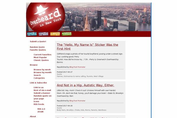 overheards-child WordPress theme, websites list used overheards-child theme overheards-child theme websites examples