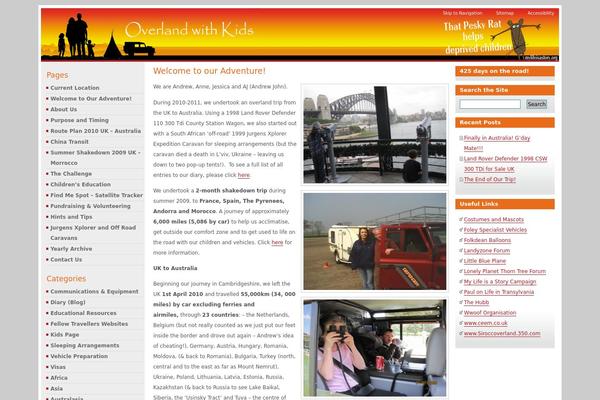 overlandwithkids.com site used Overland