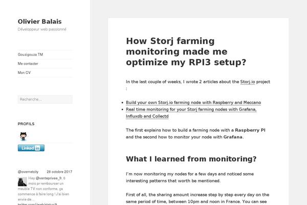 Site using Kebo Twitter Feed plugin