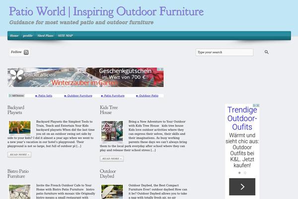 evolve theme site design template sample