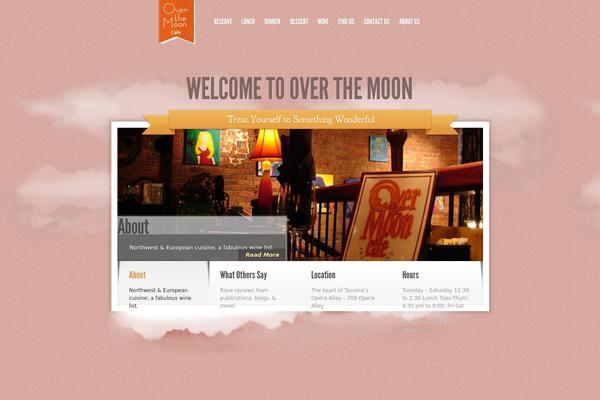 Sky theme site design template sample