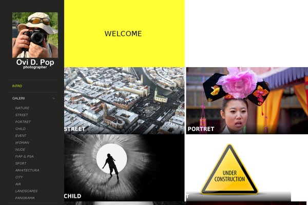 LENS theme site design template sample