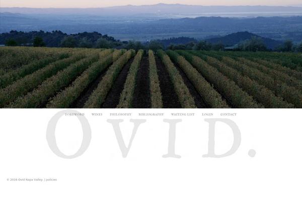 Ovid theme site design template sample