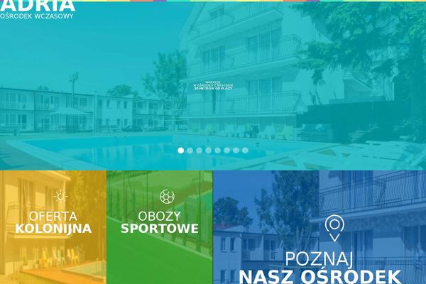 Adria theme site design template sample
