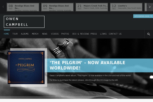 Site using Audiotheme plugin