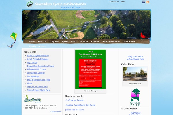 owensboroparks.org site used Recreation