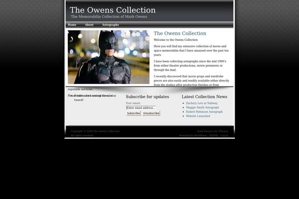 Essence-dark theme site design template sample