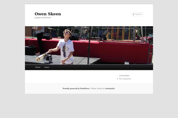 Duster theme site design template sample