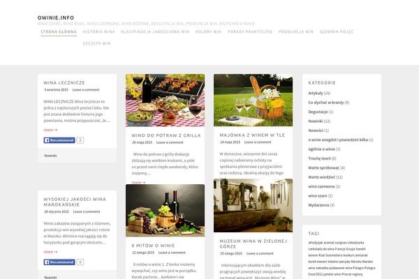 Simplicity2 theme site design template sample