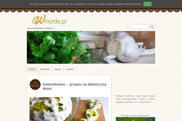 Chocolat theme site design template sample