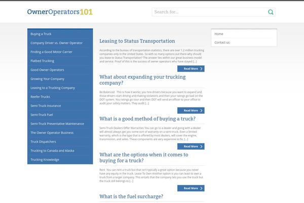 owneroperators101.com site used Owners