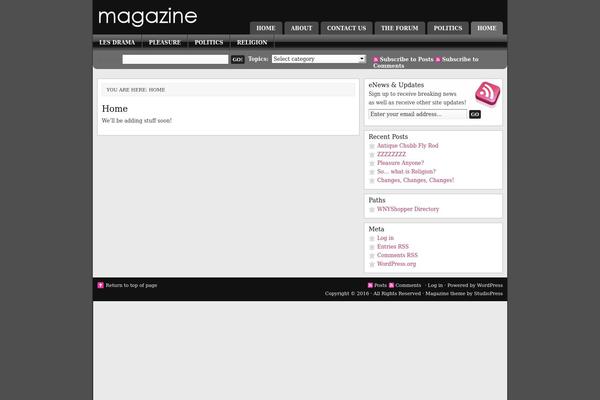 Magazine_10 theme site design template sample