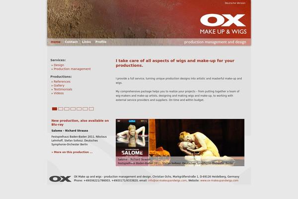 ox-makeupandwigs.com site used Ox