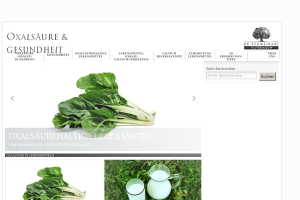 oxalsaeure.net site used Network Theme