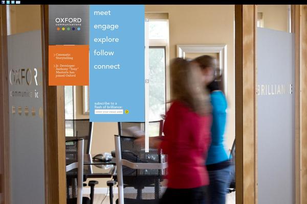 Oxford theme site design template sample
