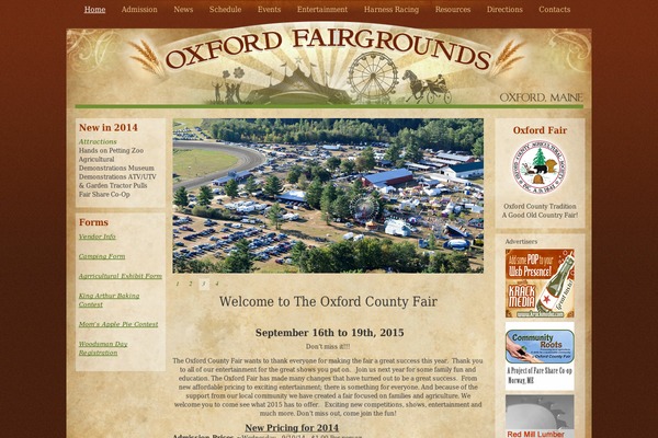 oxfordcountyfair.com site used Oxfordfair