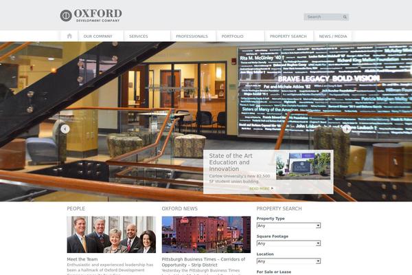 Oxford theme site design template sample