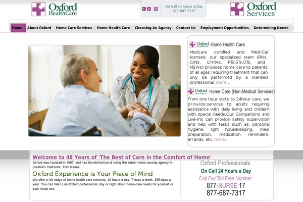 Oxford theme site design template sample