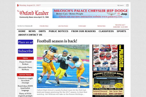 Advanced Newspaper theme site design template sample