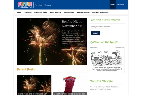 oxfordmagazine.es site used Newsprk