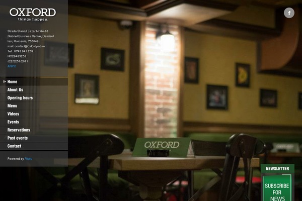 Oxford theme site design template sample