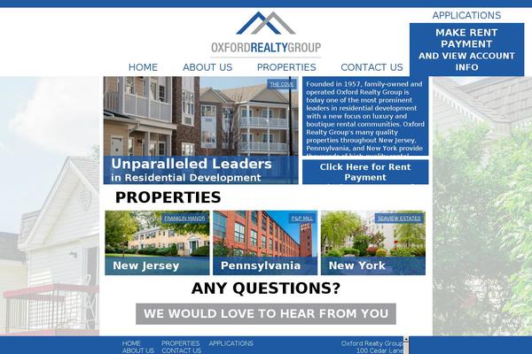 Oxford theme site design template sample