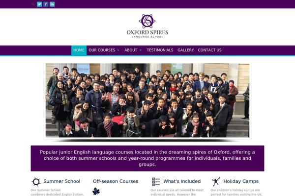 Campus theme site design template sample
