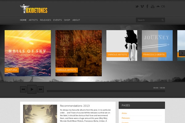 Replay theme site design template sample