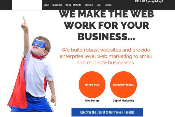 Infographer theme site design template sample