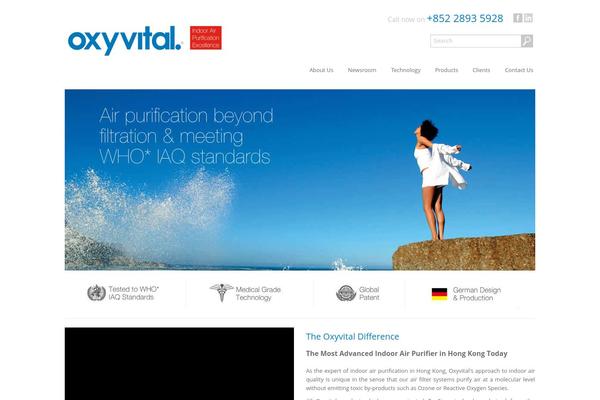 OXY theme site design template sample