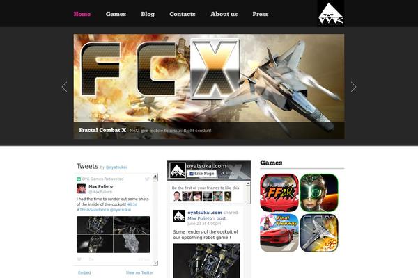 Vision theme site design template sample