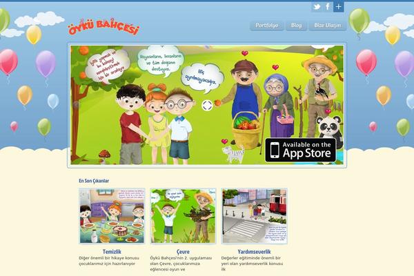 Happy Kids theme site design template sample