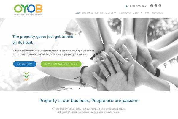 Site using Grider-portfolio plugin