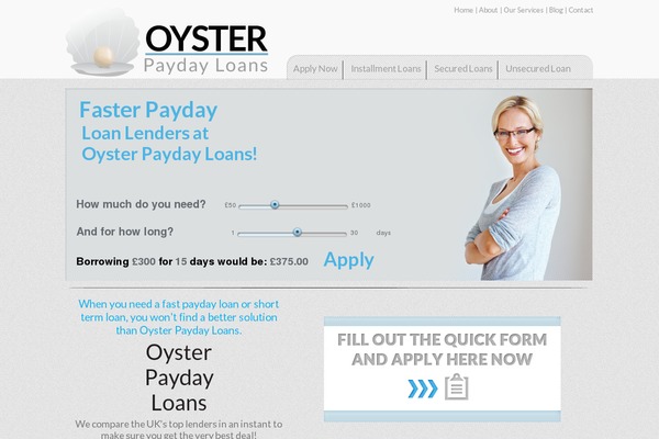 oysterpaydayloans.com site used Oysterpaydayloans