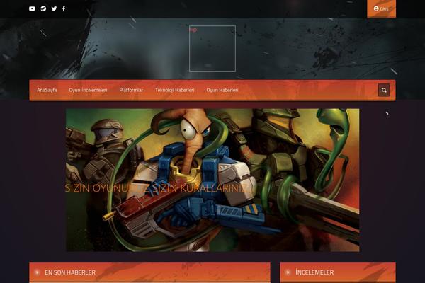 Game Addict theme site design template sample