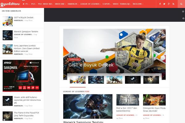 Site using Theia-post-slider plugin
