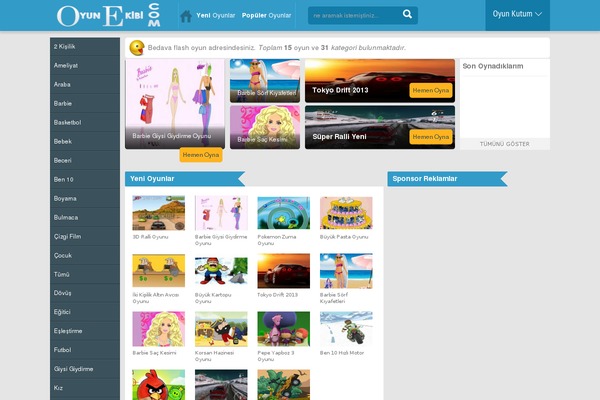 Gameleon theme site design template sample